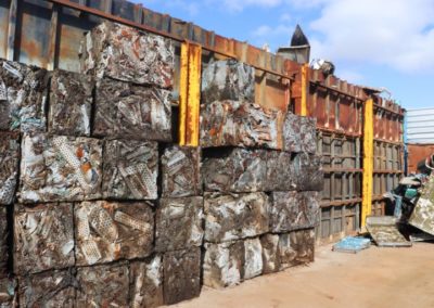 Scrap metal recycled and ready to export from Australia to the world